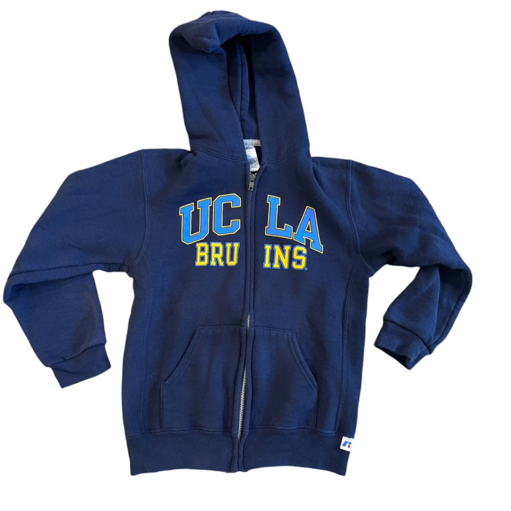 UCLA full zip hooded sweatshirt size YM